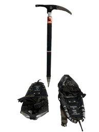 Yookies 16in Snowshoes (7in Wide) And Laprade Ice Pick (25in Long, 10in Pick)