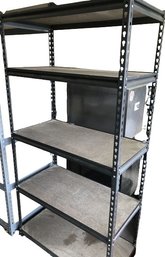 Metal Shelves, Black, 72x36.5x18.5