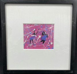 Contemporary Print Of Dancers 13x13