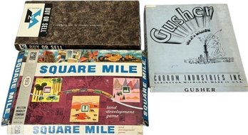 Game Lot 2: Buy Or Sell, Gusher, Square Mile