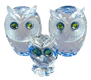 Swarovski Owl Crystal Figurines