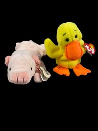 Beanie Babies W/ PVC Pellets  Style Including 'Squeaker'  And 'Quakers'