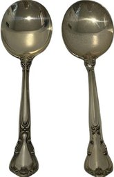 Pair Of Gorham Sterling Silver Spoons - 7'H