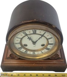 Antique 19th Century Time & Strike Dial Clock. Untested , Needs Winding.
