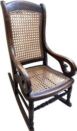 Antique Wooden Rocking Chair - 25.5' Height