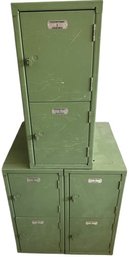 Steel Lockers  (1 Two Set) (1 Four Set) - 1 Locker  21Lx12Wx27H