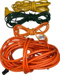 Collection Of Extension Cords- Lengths Unmeasured