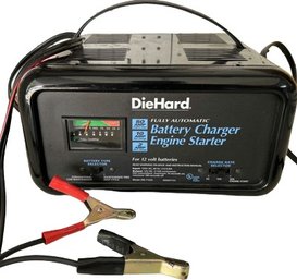 DieHard Fully Automatic Battery Charger Engine Starter- Working, 10Lx8Wx6H