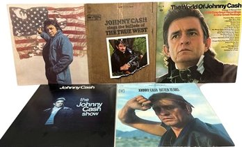 Johnny Cash Vinyl Records (5)