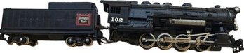Burlington Route Steam Engine Model Train 10.5'