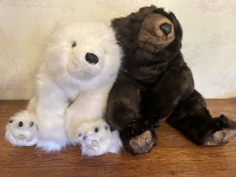 Ditz 'The Hen House' Stuffed Polar Bear, Black Bear And Bunny 18'