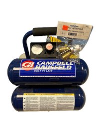 Campbell Hausfeld Air Compressor With 3 Way Manifold Attachment- 14x13x16