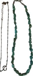 Turquoise Gemstone Chip Necklace