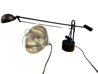 Workshop Lamps- Currentz And Unbranded  Silver- 10.5,9 Inches Black- 5,30 Inches