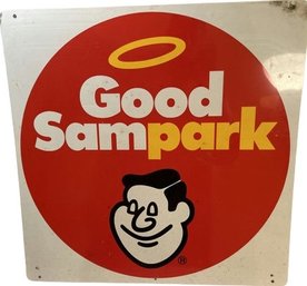 Metal Good Sampark Sign (same On Both Sides)- 24x24