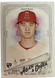 Shohei Ohtani 2018 Topps Rookie Card- Mint