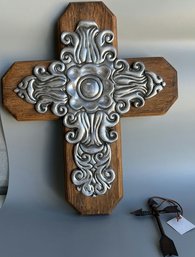 Wood/Metal Crucifix, Arrow Crucifix - 18' Height