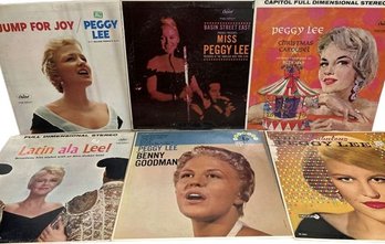 6 Peggy Lee Vinyl Records Collection