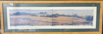 Framed Sunflower Field Panorama (Median Unknown) 38.5x13