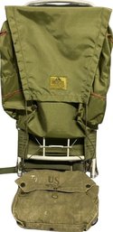 Aluminum Framed Hiking Backpack From Mountain Laster (Frame 31.5in Tall) With Vintage US Military