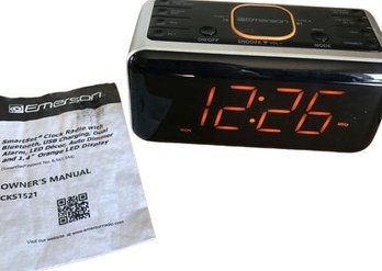 Emerson Clock Radio With Bluetooth
