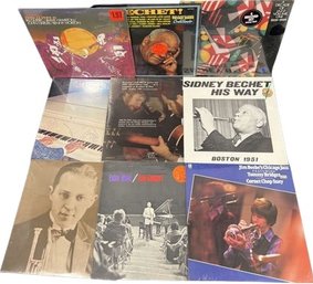 (9) Unopened Vinyl Records, Sidney Bechet And Many More