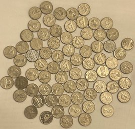 Collection Of Canadian Dimes