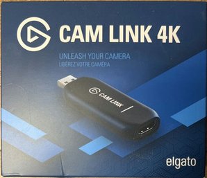 Elgato Cam Link 4K  Broadcast Live, Record Via DSLR, Camcorder, Or Action Cam, 1080p60 Or 4K At 30 Fps