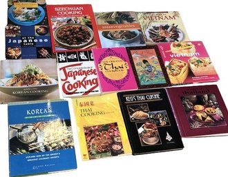 13 Cookbooks- Japanese, Korean, Thai, Vietnam