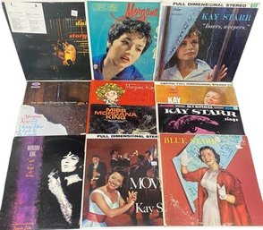 Collection Of 12 Vinyl Records Includes, Kay Starr, Morgana King,
