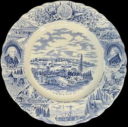 Canadian Historical Plate Series - The British Colombia Plate, Around 10' Length - Made In England