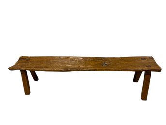 Live Edge Wooden Bench- 69.5x12x17