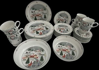 Sango 3900 Silent Night Christmas Dishes 10.5' Plates