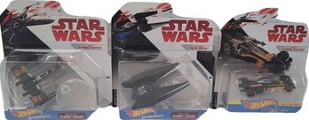 Die-Cast Starwars Hotwheels. Minor Damage To Corners.