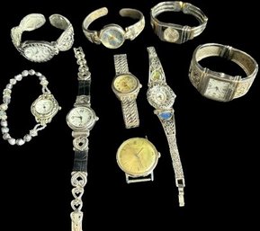 Assorted Silver Tone Watches