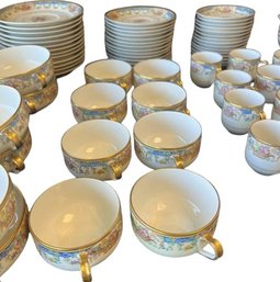 Tea/ Espresso Set Made In France & Painted By Haviland & Co.
