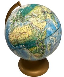 Globe With Topographical Features (15in Tall)