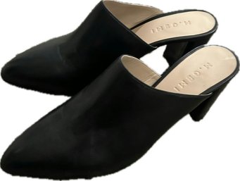 M.GEMI Black Sandal Heels
