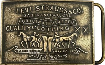 Levi Strauss Belt Buckle 3x2