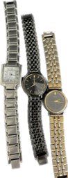 Ladies Watches Goldtone, Silvertone - Untested. Seiko. SKC.