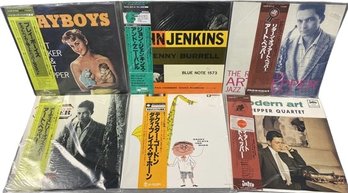 Japanese Pressed, Vinyl Records (6) Includes Art Pepper, John Jenkins, Playboys Chet Baker And More!