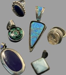 Pendants And Rings With Gemstones, Some Sterling