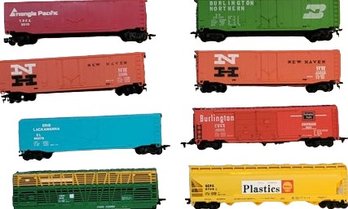 Collector Model Train Cars. 5'-7'