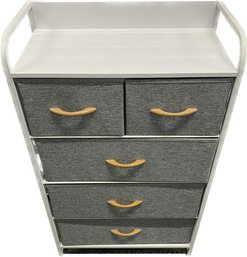 Dresser With Fabric Drawers (23x39.5x12)