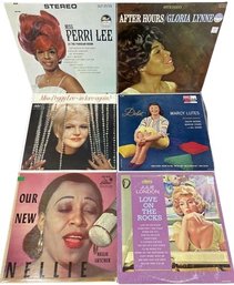 Collection Of 35 Vinyl Records From Perri Lee, Nellie Lutcher, Julie London, Marcy Lutes And Many More