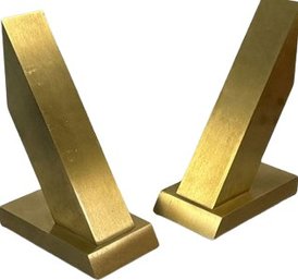 Heavy Brass Bookends 6'5 Length