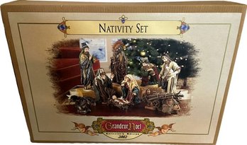 Collectors Edition Nativity Set By Grandeur Noel. Carefully Packaged In Original Box.