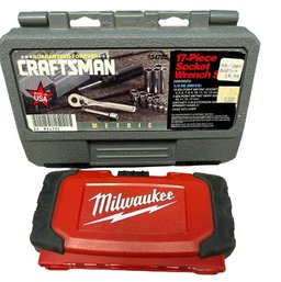 Milwaukee 20pc Drill Bit Set With Craftsmen 17pc Socket Wrench Set