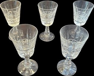 Waterford Crystal Wineglasses. Set Of 5. (3x6)