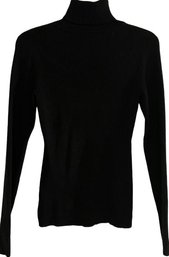 INC Petite Ladies, Black, Long Sleeve Turtleneck Sweater,, Size Medium